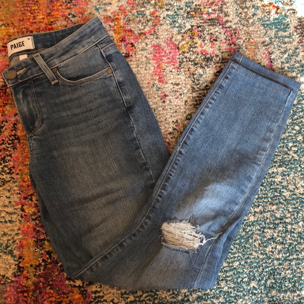 Paige Verdugo Ankle Denim Jeans Size 24
